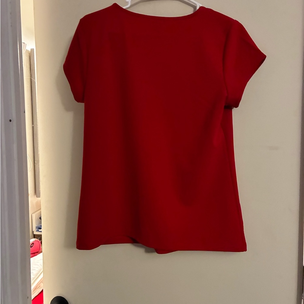 NWOT Ladies Liz Claiborne Pullover Short Cap Sleeve Blouse - Picture 8 of 8